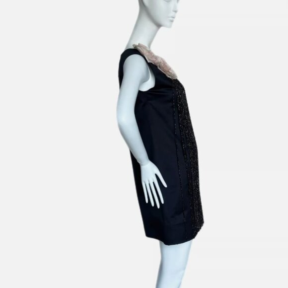 BLUMARINE by ANNA MOLINARI 90's Vintage Beaded Shift Dress - Picture 7 of 8